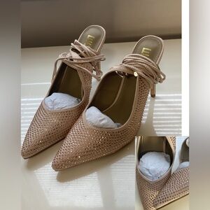 EGO diamanté pointed High Heels, 6- NEW